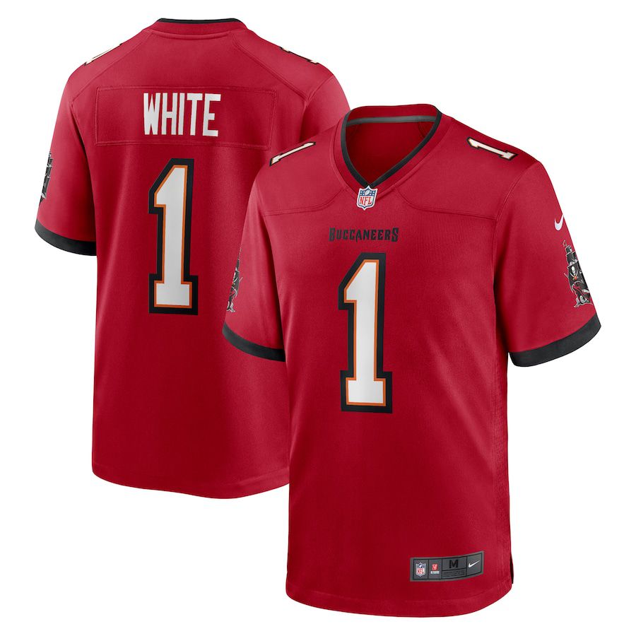 Men Tampa Bay Buccaneers #1 Rachaad White Nike Red Game Player NFL Jersey